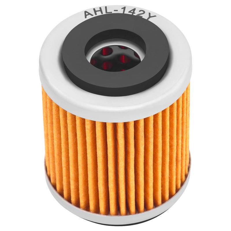 AHL 142 Oil Filter 1UY-13440-01 1UY-13440-02 Compatible with Yamaha YFM350X Warrior 350 1987-2004(yellow) - Image 1